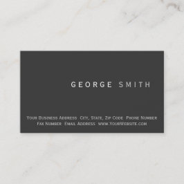 Visita Moderna tarjeta de presentación simple y sencilla