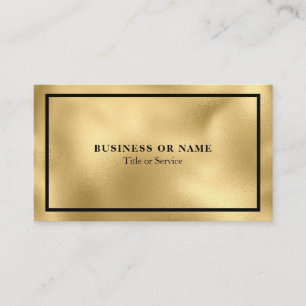 Visita Moderna tarjeta de Relieve metalizado dorado Luxe 