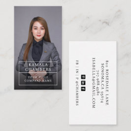 Visita Moderna tarjeta profesional de negocios de fotogra