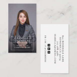 Visita Moderna tarjeta profesional de negocios de fotogra