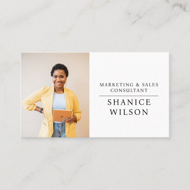 Visita Moderna tarjeta profesional de negocios de fotogra (Anverso)