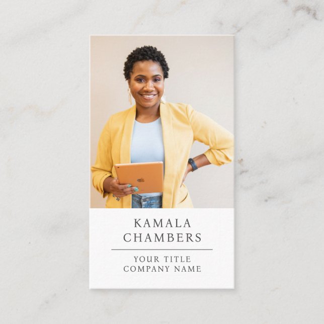 Visita Moderna tarjeta profesional de negocios de fotogra (Anverso)