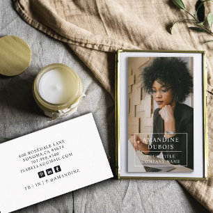 Visita Moderna tarjeta profesional de negocios de fotogra