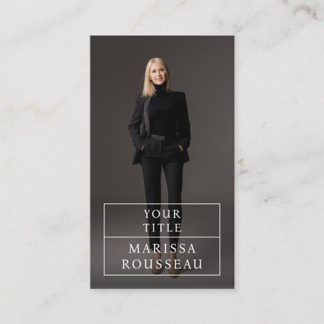 Visita Moderna tarjeta profesional de negocios de fotogra (Anverso)