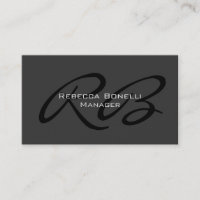 Moderna tarjeta profesional elegante de Monograma