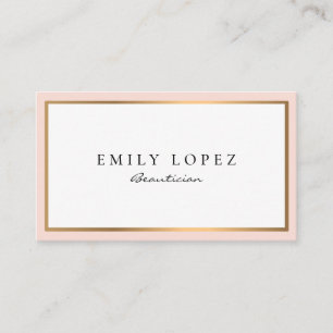 Visita moderna tarjeta profesional estética de negocios