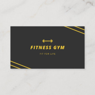 Visita Moderno gimnasio minimalista con tarjeta de negoci