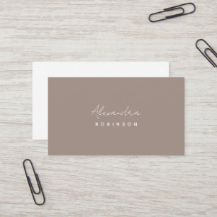 Visita Monograma Latte tarjeta de presentación Minimalist