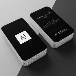 Visita Monograma moderno elegante tarjeta de presentación