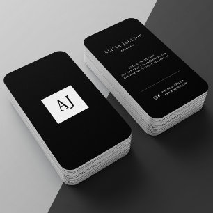 Visita Monograma moderno elegante tarjeta de presentación