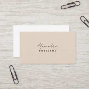 Visita Monograma Pastel Tarjeta de Negocio Femenina Minim