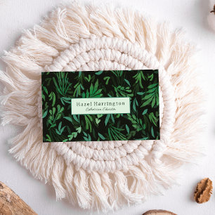 Visita Moody Botanical QR Code tarjeta de presentación Gr