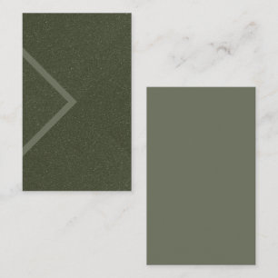 Visita Moss Green Arrow Texture Tarjeta de presentación -