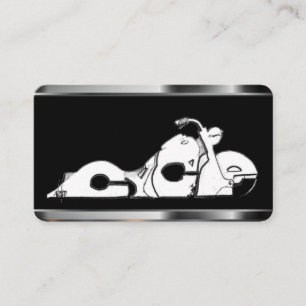 Visita Motocicleta en tarjeta de presentación de plantil