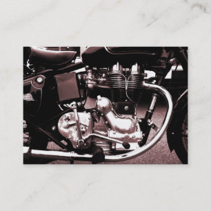 Visita Motor clásico de la moto, mini tarjeta de la foto