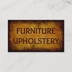 Visita Muebles Upholstery Tarjeta de Negocios Antigua