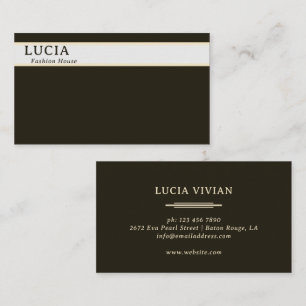 Visita Muestra y elegante tarjeta de presentación verde o