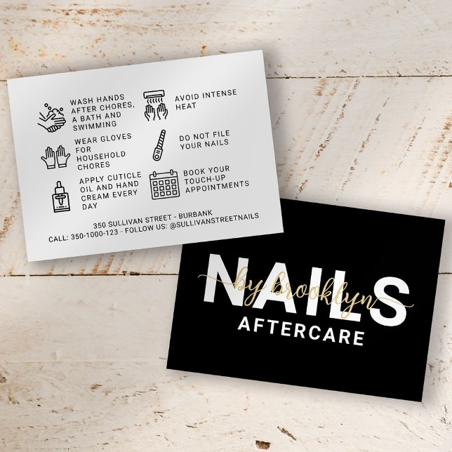 Visita Nail Tech Gel Tarjeta Polaca de Atención (Subido por el creador)