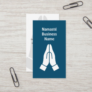 Visita Namasté maneja juntos la plantilla de la tarjeta d