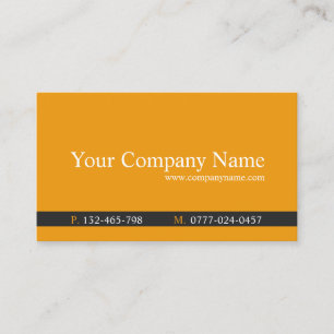 Visita Naranja clásico y profesional gris - tarjeta de vi