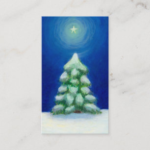Visita Navidad arte día de fiesta tarjeta árbol nieve 2