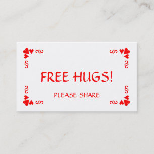 Visita ¿Necesita un abrazo? ¡Entrega una tarjeta de Ab