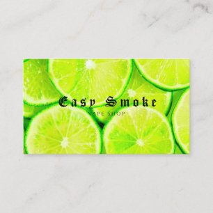 Visita Neon Lime Vape Shop Tarjeta de presentación