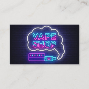 Visita Neon Vape Shop Tarjeta de presentación
