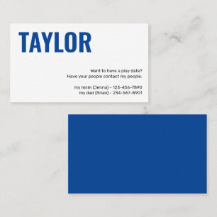 Visita Niños Llamando a tarjeta de llamadas Jugar fecha R