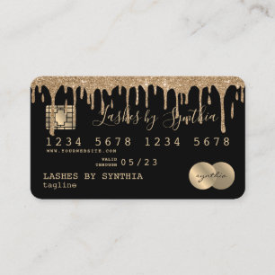 Visita Nombre adicional de la tarjeta de crédito Dripping