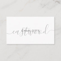 Nombre de script simple Tarjeta de llamada monográ