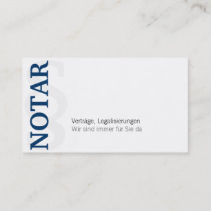 Visita Notario tarjeta de presentación