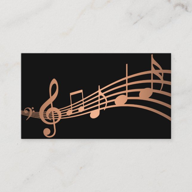 Visita Notas musicales mínimas simples| Tarjeta de presen (Anverso)