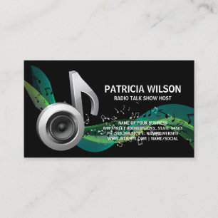 Visita Notas musicales   Tarjeta de presentación de subwo