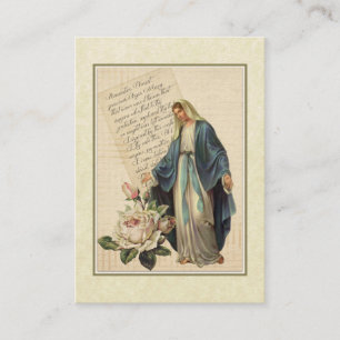 Visita Nuestra Señora de la Gracia Tarjeta Memorare