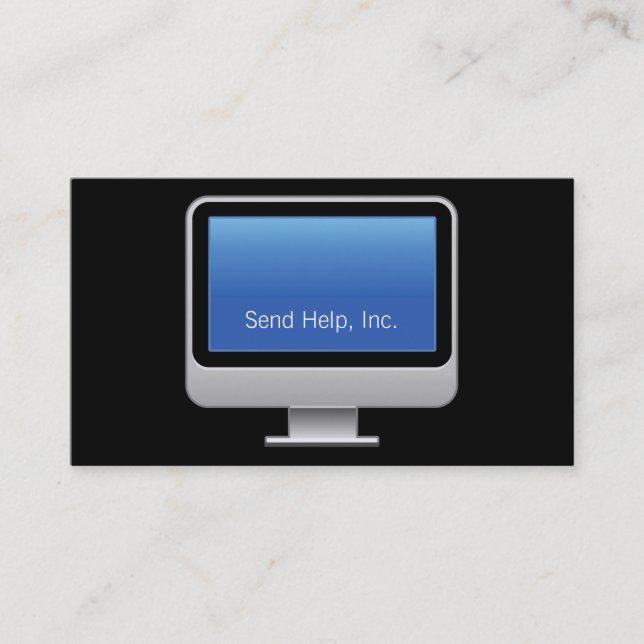 Visita Nueva tarjeta de monitor gótico (Anverso)
