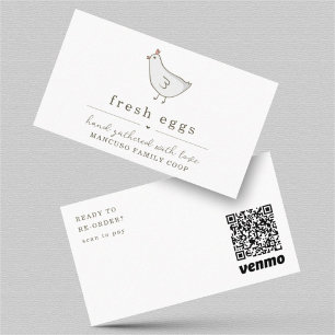 Visita Nuevo código QR de la tarjeta de presentación de h