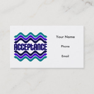 Visita Oferta de aceptación Tarjeta de presentación Blue 