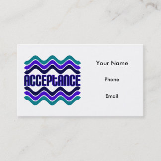 Visita Oferta de aceptación Tarjeta de presentación Blue