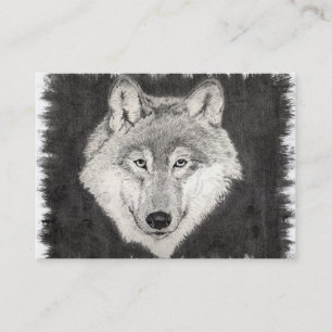 Visita Ojos de la tarjeta del perfil del lobo