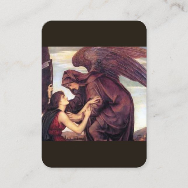 Visita Oración por la tarjeta de plegarias mortales (Anverso)