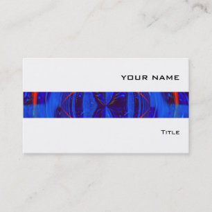 Visita Orb Dark Blue stripe tarjeta de presentación blanc
