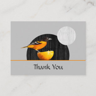 Visita Oriole Bird Gracias Tarjeta De Negocios