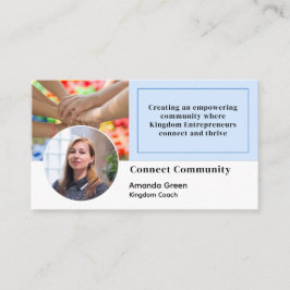 Visita Página de medios sociales Foto Tarjeta de presenta