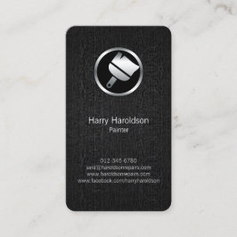 Visita Paint Brush Icon Grunge Painter - Tarjeta de prese