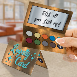 Visita Paleta retro de copper eyeshadow doblado tarjeta d