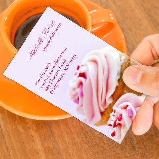 Visita Panadería Cupcakes - Tarjeta de presentación