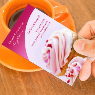 Visita Panadería Cupcakes - Tarjeta de presentación