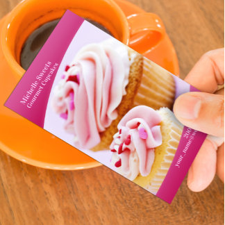 Visita Panadería Cupcakes - Tarjeta de presentación