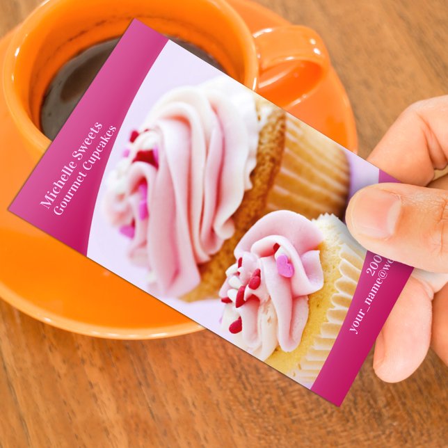 Visita Panadería Cupcakes - Tarjeta de presentación (Subido por el creador)